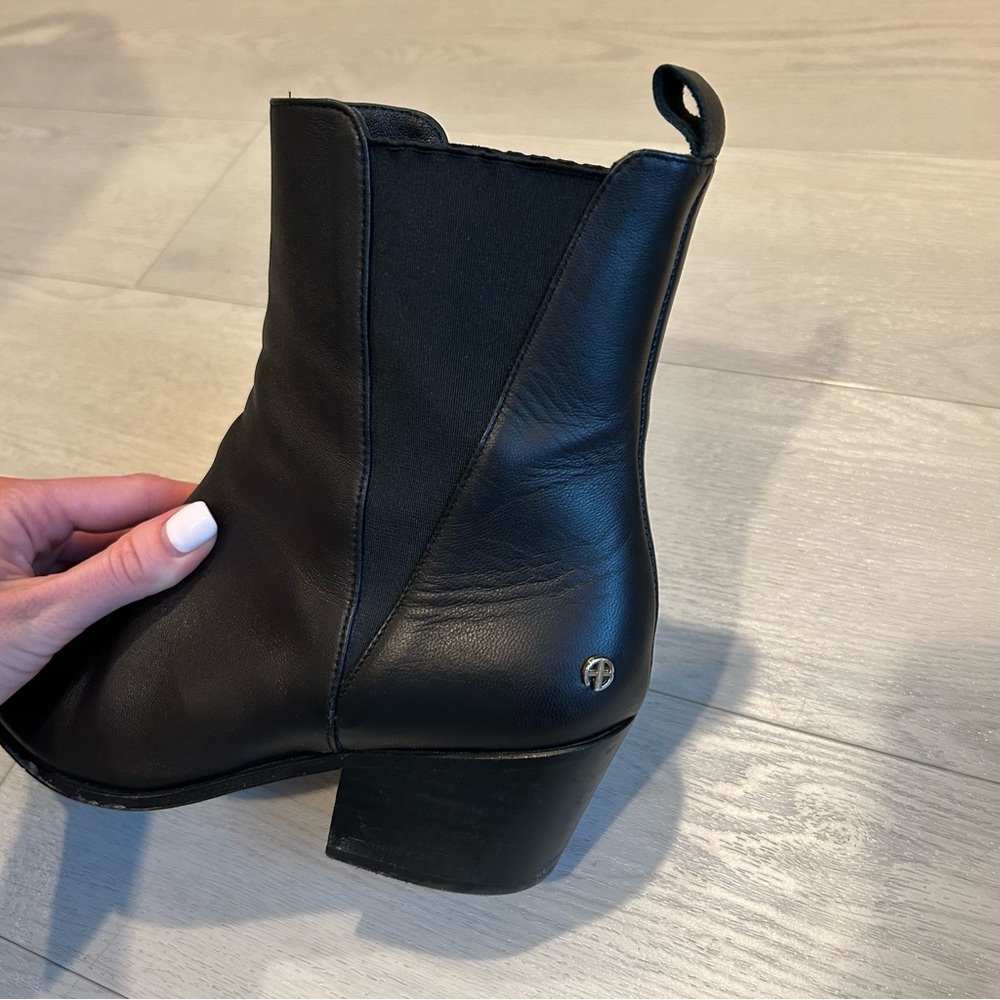 Anine Bing Sky Leather Ankle Boots Black Size EU40 - Picture 10 of 12